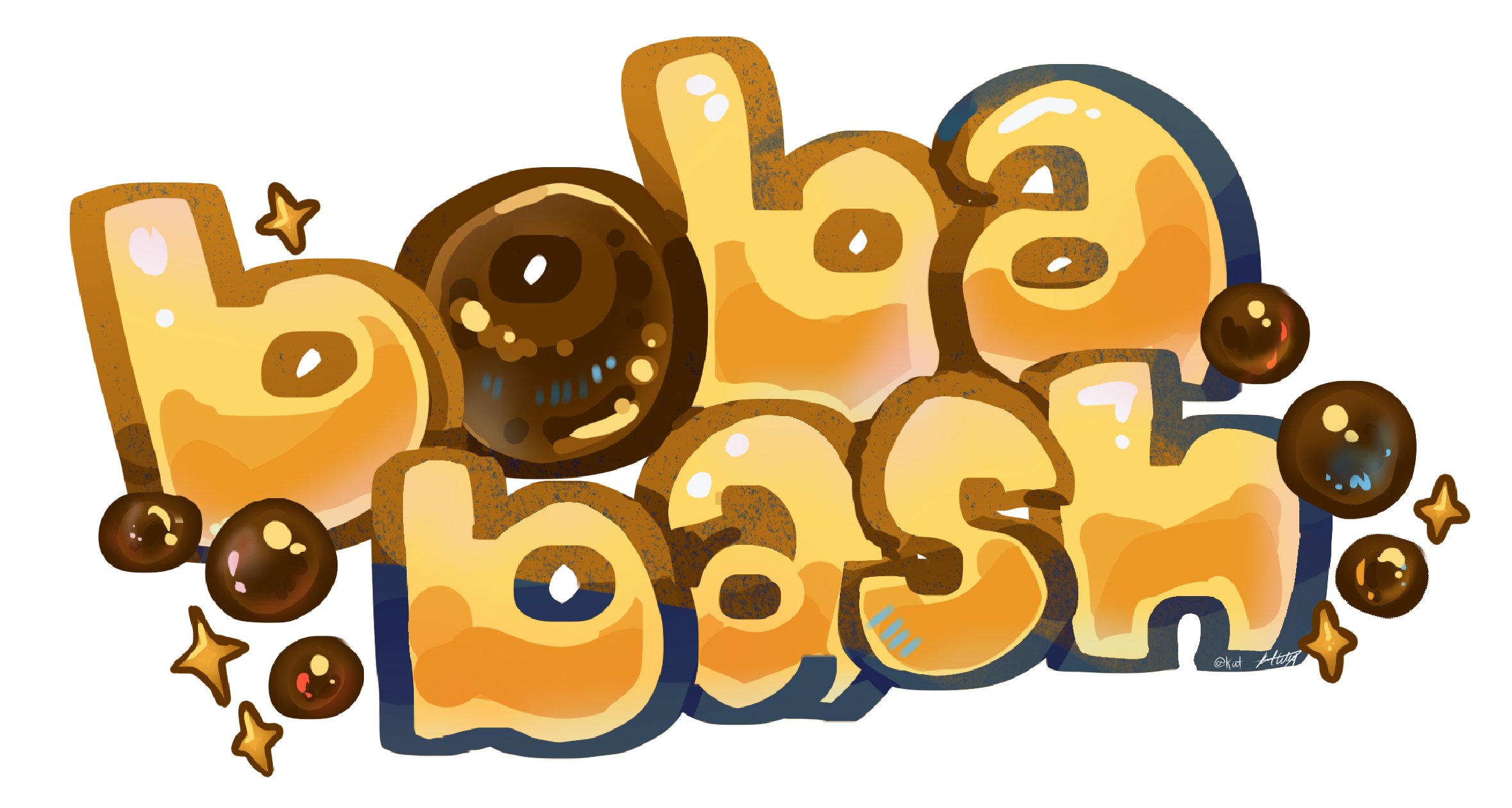 Boba Bash Mascot Logo